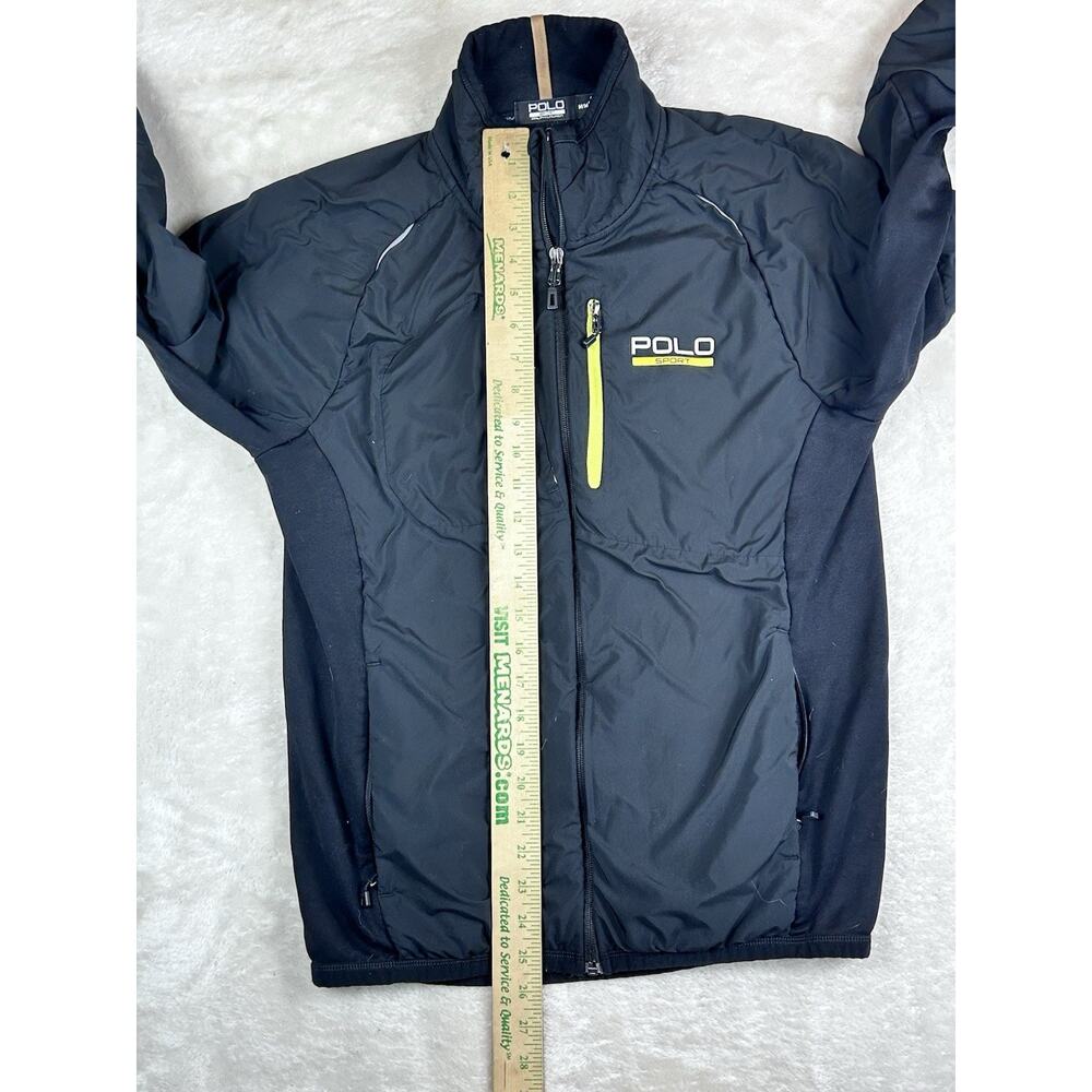 Ralph Lauren Polo Sport Jacket Men’s Sz M Black Full Zip Hybrid Tech Performance - Picture 5 of 7